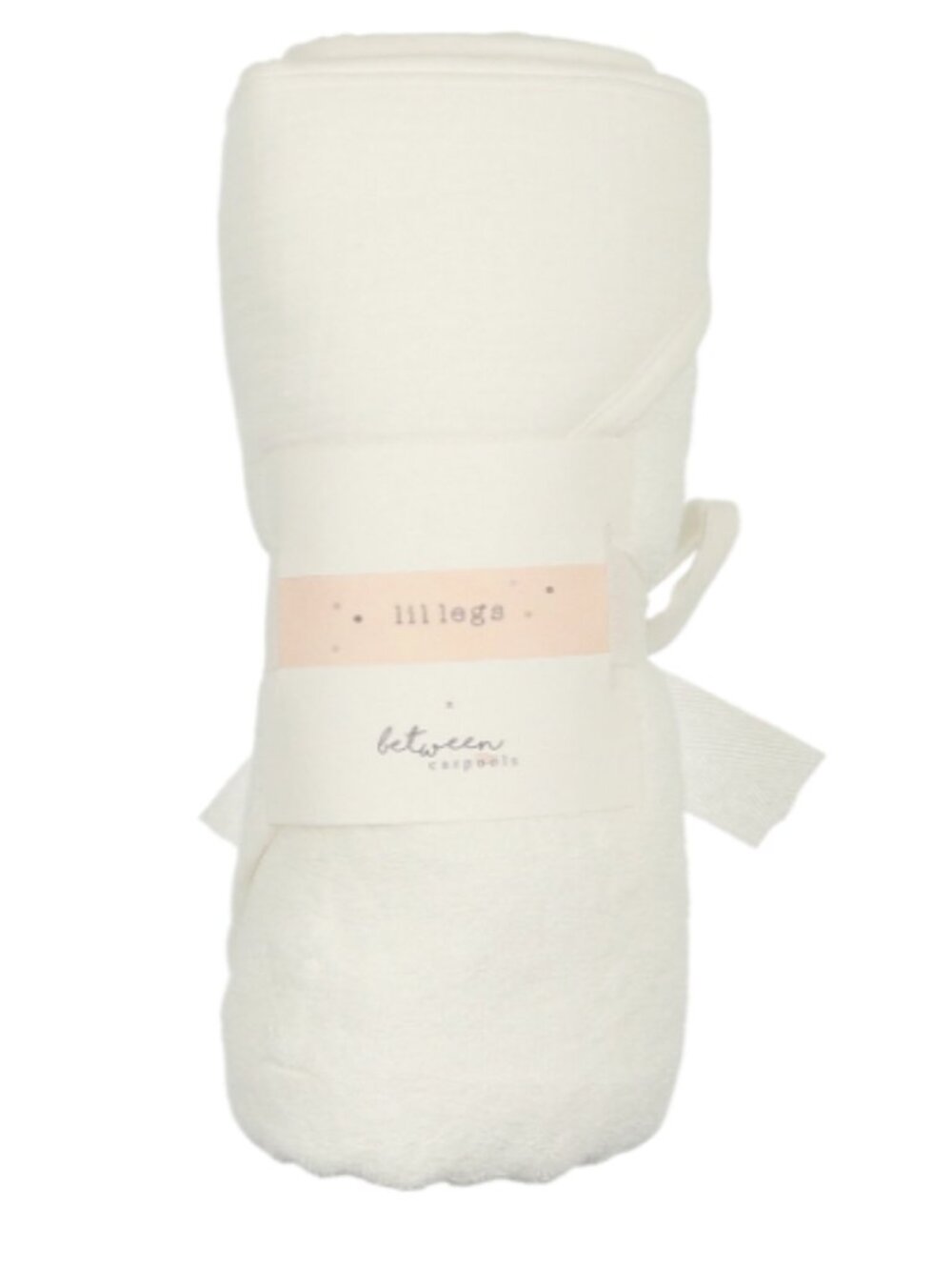 Baby Hooded Towel White Unisex BCP X Lil Legs 30x30